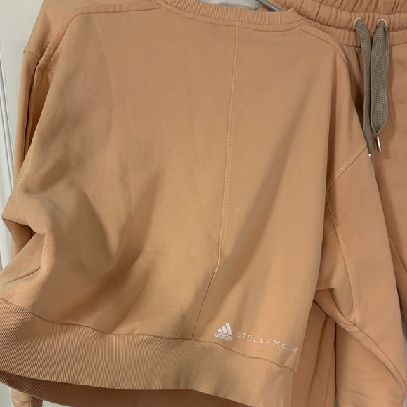 Adidas Stella McCartney Peach Sweatshirt (S) and Joggers (XS) Set - Picture 6 of 12